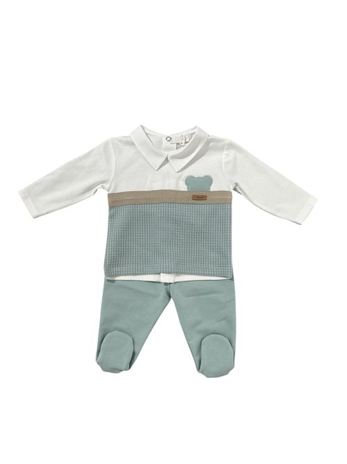 Tutina 2 pezzi NINNAOH | E25C242BIANCO VERDE
